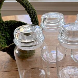 3 Yankee Candle Empty Large Glass Jars for Crafting Storage DIY Upcycle